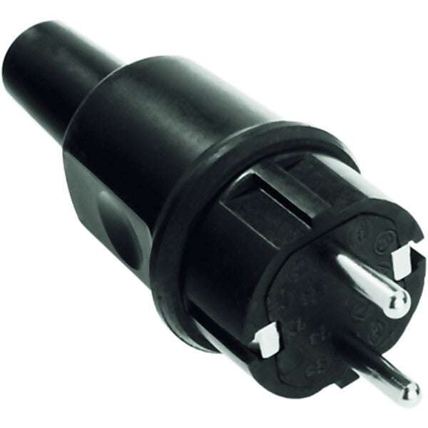 BACHMANN Vollgummistecker sw, montierbar 913.173